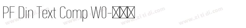 PF Din Text Comp W0字体转换